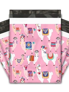 25 Llama Boho Pink Poly Mailers 10x13 Cute Shipping Bags Boutique Packaging 🦙🎀